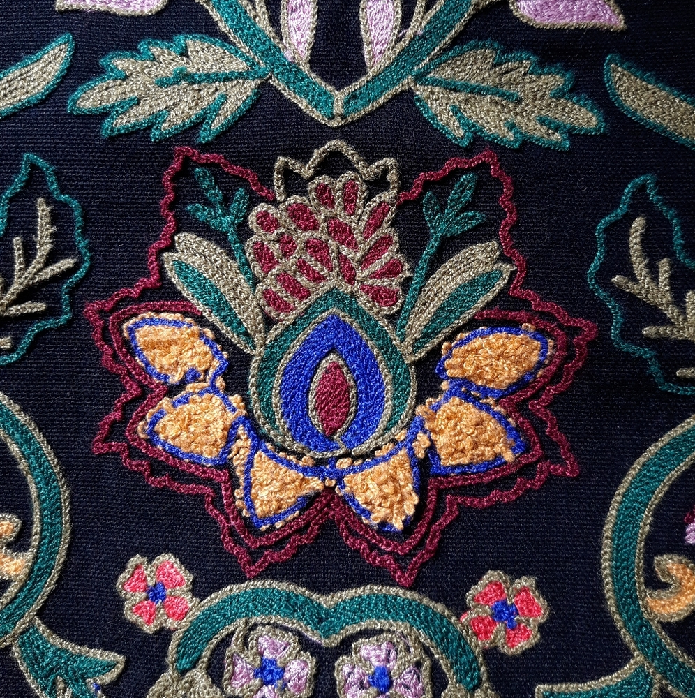 Zara Embroidered Mini Skirt Size S Boho World Traveler Summer - Picture 8 of 8